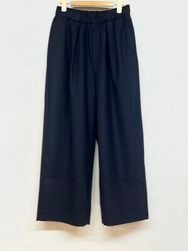 maison de SOIL /�᥾��ɥ����롡�� WORSTED SERGE 2TUCK WIDE EASY PANTS������GNMDS2502WS��[����̵��]