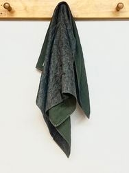 maison de SOIL/メゾンドソイル　　STITCHED BANGALORE SILK PAISLEY PRINT SCARF WITH BLANCKET STITCH 　・　NMDS2557