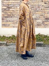 SOIL/ソイル　　 60s CAMBRIC FLOWER PRINT TAI GATHER FLY FRONT PULLOVER DRESS　・　NSL25593　[送料無料]　