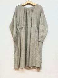 SOIL/ソイル　　COTTON DOBIE DOT PATCHWORK 2WAY GATHERED SMOCK DRESS　2色　・　NSL25613　 [送料無料]　