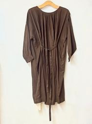 SOIL/ソイル　　60s COTTON TWILL PLAIN GATHERED SMOCK DRESS　2色　・　NSL25603　 [送料無料]　