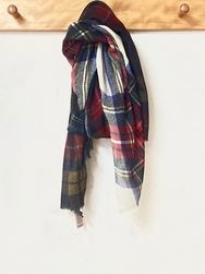 Glen Prince/グレンプリンス　　 ライトウェイトタータンパッチワークストール 　・　GLF253001　［送料無料］