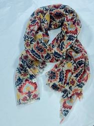 SOIL/ソイル　　WOOL FLOWER PRINT STOLE　・　NSL25511　［送料無料］『ゆうパケット対応』