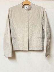 maison de SOIL/�᥾��ɥ����롡�� 60s STITCHED ORGANIC CAMBRIC STAND COLLAR FLY FRONT JACKET������NMDS26211�� [����̵��]