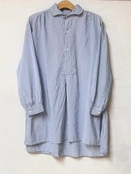 ARMEN/�������SEERSUCKER STRIPE WASH WORK GATHERED SHIRT������INAM2632S��[����̵��]