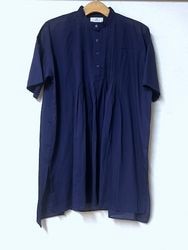 SOIL/������ ��80s COTTON VOILE PLAIN BANDED COLLAR SHORT/SLEEVE PINTUCK SHIRTNSL������NSL26023������̵���� �إ���å��ݥ����б���