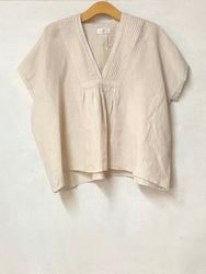 SOIL/�����롡��60s LINEN PLAIN FRENCH/SL V-NECK PULLOVER WITH PINTUCK�� �� ��INSL25201������̵���� �إ���å��ݥ����б���