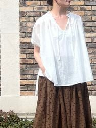 SOIL/�����롡�� 80s COTTON VOILE LACE LACE&LOOP BUTTON GATHERED SMOCK������NSL26091������̵���ϡإ���å��ݥ����б���