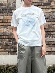 SALE mizuiro-ind./�ߥ���������ɡ�  surface water print T������1-210085 �إ���å��ݥ����б���