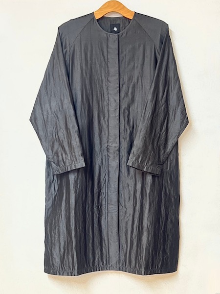 よよ★美品★ メゾンドソイル　キュロット　シルク　コットン maison de SOIL/メゾンドソイル QUILTED COTTON SILK RAGLAN COAT WITH
