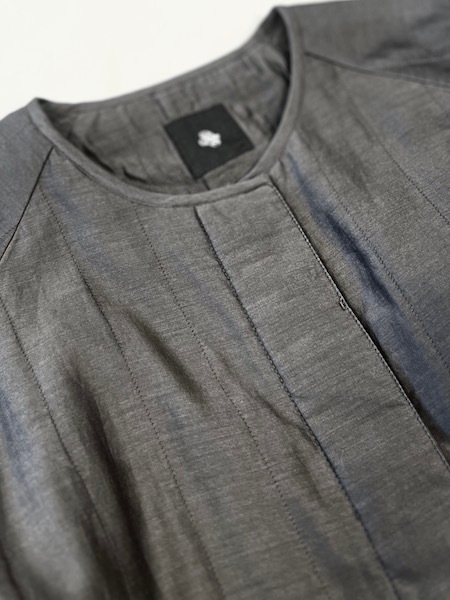 maison de SOIL/�᥾��ɥ����롡  QUILTED COTTON SILK RAGLAN COAT WITH VERTICAL STITCH������NMDS25541�� [����̵��]