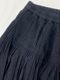 maison de soil /᥾ɥ롡HANDWOVEN HEAVY COTTON PLAIN FLARED SKIRT WITH PINTUCK	 INMDS25725[̵]