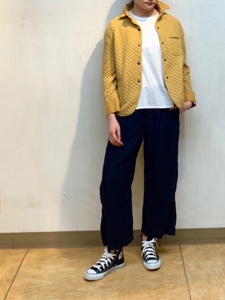 ARMEN/COTTON QUILT SHIRTS COLLAR JACKETNAM0202B[̵]