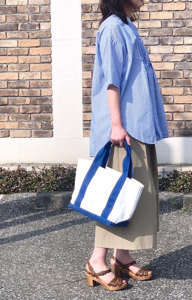 ARMEN/ 2WAY INSIDE DOUBLE POCKET COMBI SMALL TOTE BAGPNAM1471CB̵