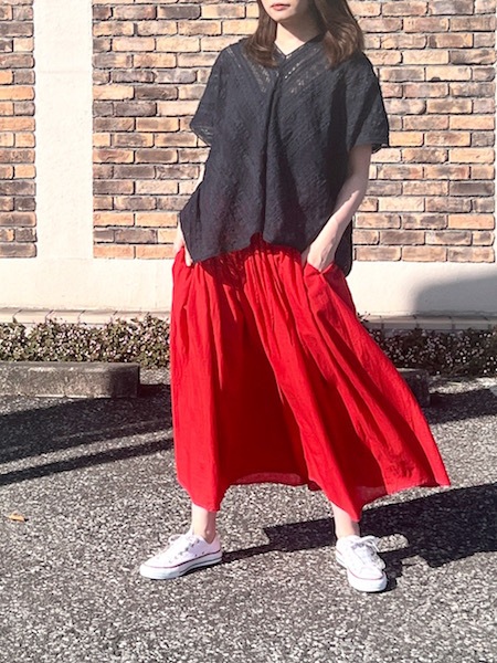 SALESOIL/롡SUPER FINE VOILE WITH POLY SELVAGE GATHERED SKIRTNSL22005 ؤ椦ѥåб١