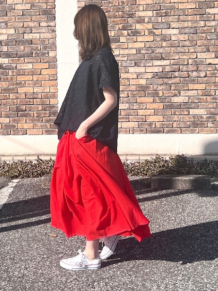 SALESOIL/롡SUPER FINE VOILE WITH POLY SELVAGE GATHERED SKIRTNSL22005 ؤ椦ѥåб١