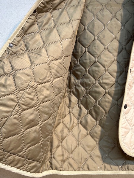 ARMEN/PLAIN POLYESTER x PLAIN POLYESTER HEAT QUILT  OVERSIZED HOODED JACKET WITH RIBBED CUFFNAM2153PP[̵]