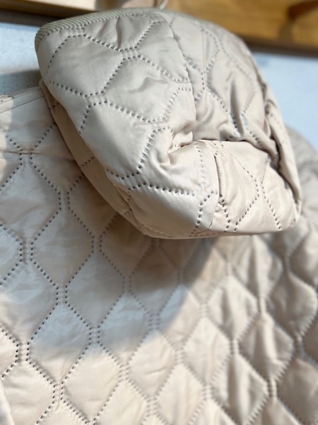 ARMEN/PLAIN POLYESTER x PLAIN POLYESTER HEAT QUILT  OVERSIZED HOODED JACKET WITH RIBBED CUFFNAM2153PP[̵]