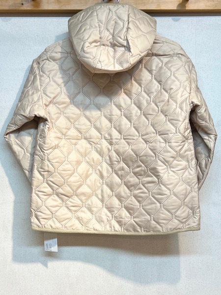 ARMEN/PLAIN POLYESTER x PLAIN POLYESTER HEAT QUILT  OVERSIZED HOODED JACKET WITH RIBBED CUFFNAM2153PP[̵]