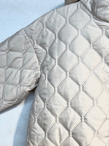 ARMEN/PLAIN POLYESTER x PLAIN POLYESTER HEAT QUILT  OVERSIZED HOODED JACKET WITH RIBBED CUFFNAM2153PP[̵]