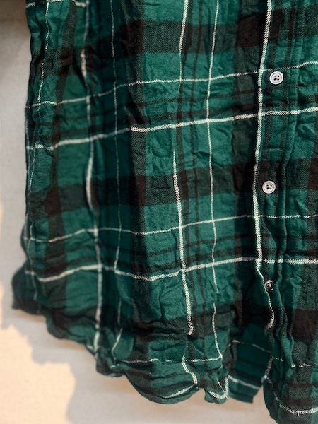 Vas-y Lentement/ȥޥCOTTON FLANNEL CHECK CREW-NECK L/SL OVERSIZED SHIRT(ù)NVL2311FCW [̵]