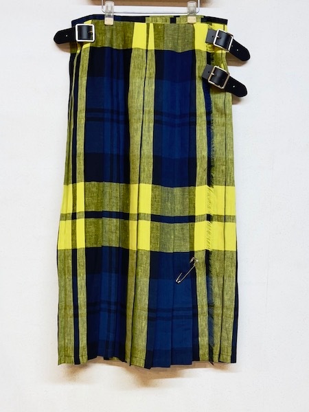 O'NEIL OF DUBLIN /ˡ륪֥֥ IRISH LINEN LOW WAIST PLEATS WRAP SKIRT (WITH PIN)NOD0901[̵]