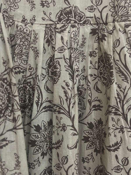 SOIL/롡80s VOILE TWO TONE FLOWER PRINT REGULAR COLLAR S/SL DRESSNSL25084 [̵]