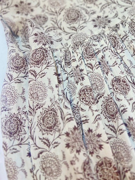 SOIL/롡80s VOILE TWO TONE FLOWER PRINT REGULAR COLLAR S/SL DRESSNSL25084 [̵]