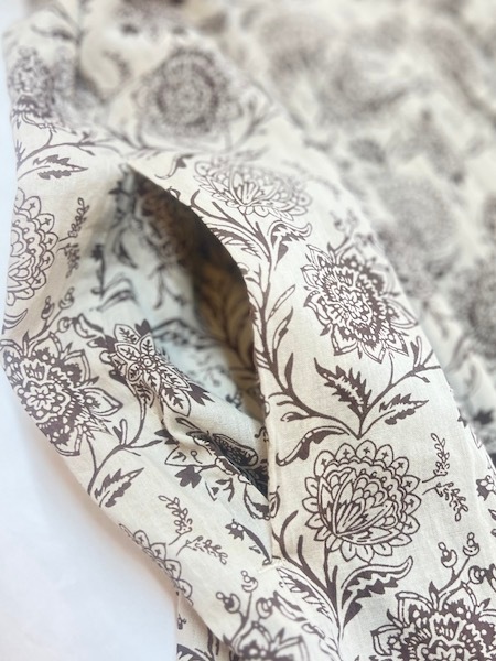 SOIL/롡80s VOILE TWO TONE FLOWER PRINT REGULAR COLLAR S/SL DRESSNSL25084 [̵]