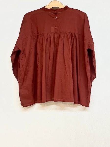SOIL/롡60s CAMBRIC PLAIN BACK OPENING STAND COLLAR SHIRT2NSL25562̵ ؤ椦ѥåб