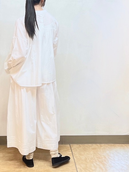 SOIL/롡60s CAMBRIC PLAIN BACK OPENING STAND COLLAR SHIRT2NSL25562̵ ؤ椦ѥåб