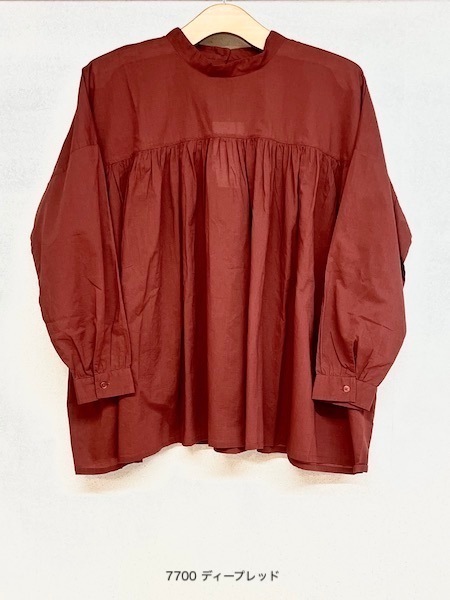 SOIL/롡60s CAMBRIC PLAIN BACK OPENING STAND COLLAR SHIRT2NSL25562̵ ؤ椦ѥåб