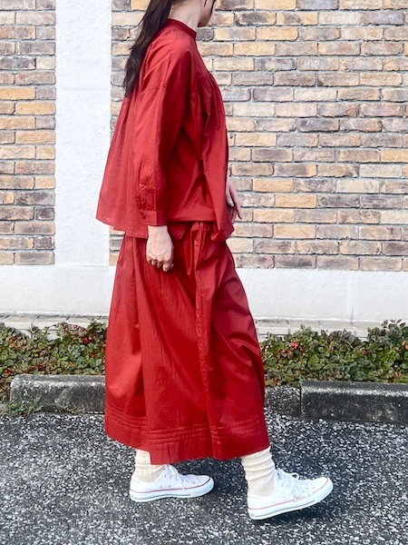 SOIL/롡60s CAMBRIC PLAIN BACK OPENING STAND COLLAR SHIRT2NSL25562̵ ؤ椦ѥåб