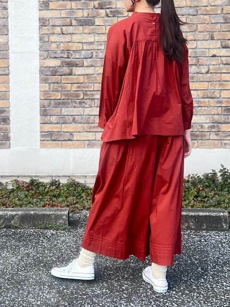 SOIL/롡60s CAMBRIC PLAIN BACK OPENING STAND COLLAR SHIRT2NSL25562̵ ؤ椦ѥåб