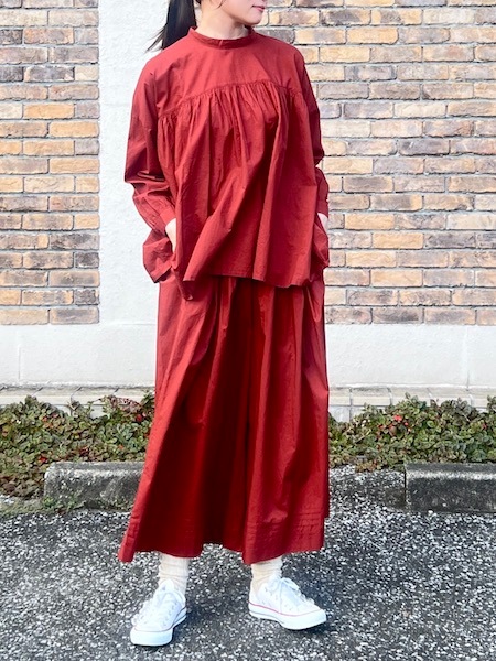 SOIL/롡60s CAMBRIC PLAIN BACK OPENING STAND COLLAR SHIRT2NSL25562̵ ؤ椦ѥåб