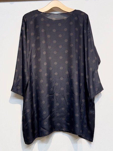 SALE maison de SOIL/�᥾��ɥ����롡��BANGALORE SILK DOT PRINT DROP SHOULDER TUNIC������ NMDS24521P��[����̵��]���ؤ椦�ѥ��å��б���