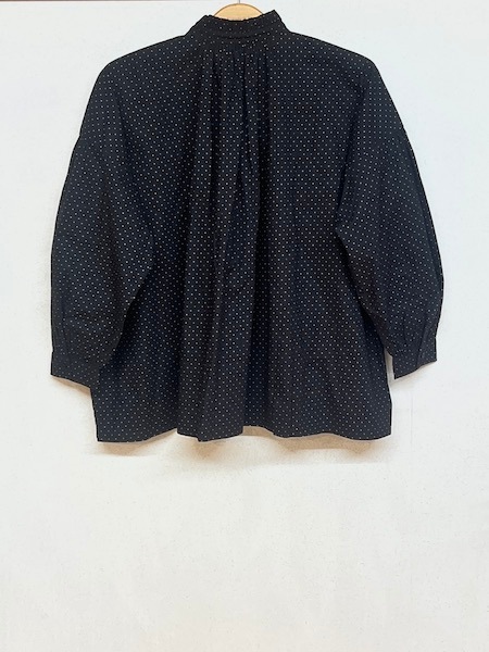 SOIL/롡  40s POPLIN DOT PRINT FRILL COLLAR SHIRT NSL25533̵ϡؤ椦ѥåб١