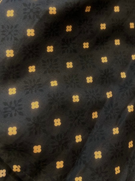 maison de soil /᥾ɥ롡80s COTTON VOILE CONTRAST FLOWER HAND SCREEN PRINT FLARED SKIRT WITH MINI PINTUCKINMDS25774[̵]