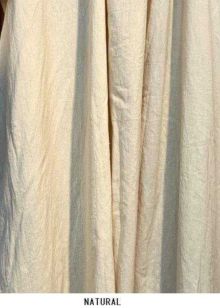 SALE maison de SOIL/᥾ɥ롡HEAVY COTTON KHADI WITH SELVAGE NECK GATHERED MAXI SHIRT DRESS WITH BELTINMDS20723[̵]