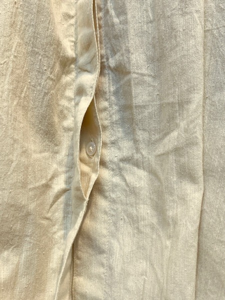 SALE maison de SOIL/᥾ɥ롡HEAVY COTTON KHADI WITH SELVAGE NECK GATHERED MAXI SHIRT DRESS WITH BELTINMDS20723[̵]