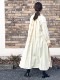 SALE maison de SOIL/᥾ɥ롡HEAVY COTTON KHADI WITH SELVAGE NECK GATHERED MAXI SHIRT DRESS WITH BELTINMDS20723[̵]
