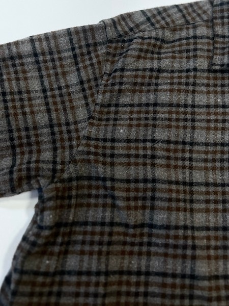 HTS/ƥCOTTON CHECK OVERDYE ONE-UP COLLAR LONG SHIRT2INHT2562CKD[̵]