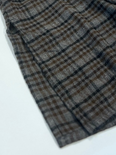 HTS/ƥCOTTON CHECK OVERDYE ONE-UP COLLAR LONG SHIRT2INHT2562CKD[̵]