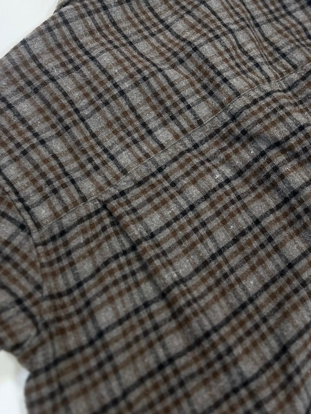 HTS/ƥCOTTON CHECK OVERDYE ONE-UP COLLAR LONG SHIRT2INHT2562CKD[̵]