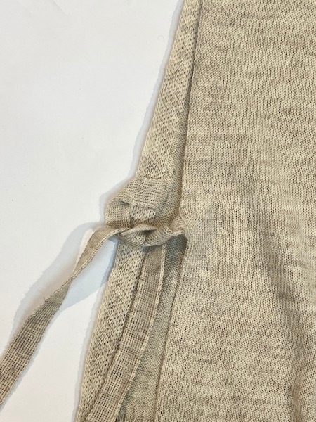 SALE SOIL/  7GG 1PLY SHETLAND WOOL/LINEN CREW-NECK VEST WITH SIDE TAPE2GNSL24522 [̵]椦ѥåб