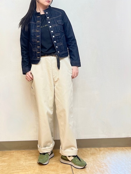 ARMEN/ ORGANIC COTTON HERRINGBONE WORK PANTSGNAM2551 [̵]