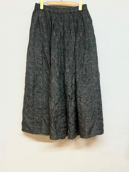 maison de soil /᥾ɥ롡STITCHED BANGALORE SILK PAISLEY PRINT RAJASTHAN TUCK GATHERED SKIRT WITH LININGNMDS25574[̵]