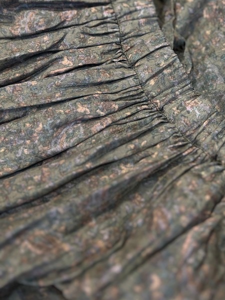 maison de soil /᥾ɥ롡STITCHED BANGALORE SILK PAISLEY PRINT RAJASTHAN TUCK GATHERED SKIRT WITH LININGNMDS25574[̵]