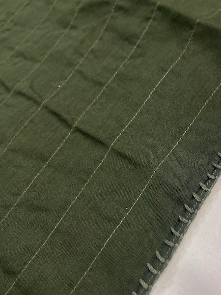 maison de SOIL/᥾ɥ롡STITCHED BANGALORE SILK PAISLEY PRINT SCARF WITH BLANCKET STITCH NMDS25576̵ ؤ椦ѥåб