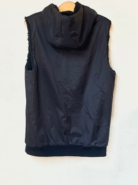 ARMEN/アーメン REVERSIBLE ZIP-UP FLEECE HOODED VEST ・ ADNAM2552